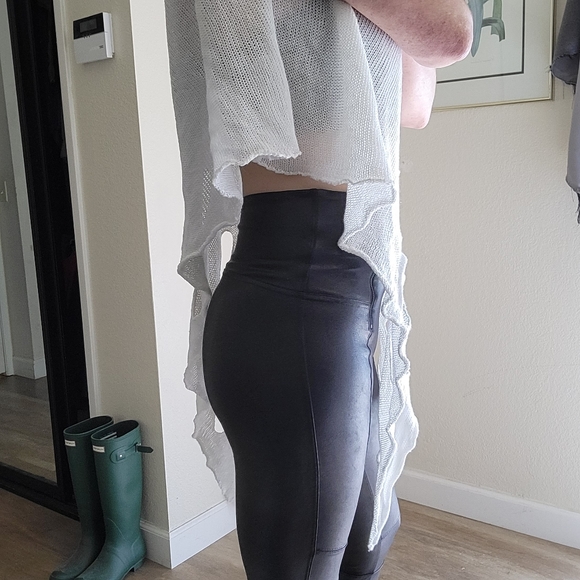 PierAntonio Gaspari white linen top drape type edgy garment made in Italy - Picture 5 of 10